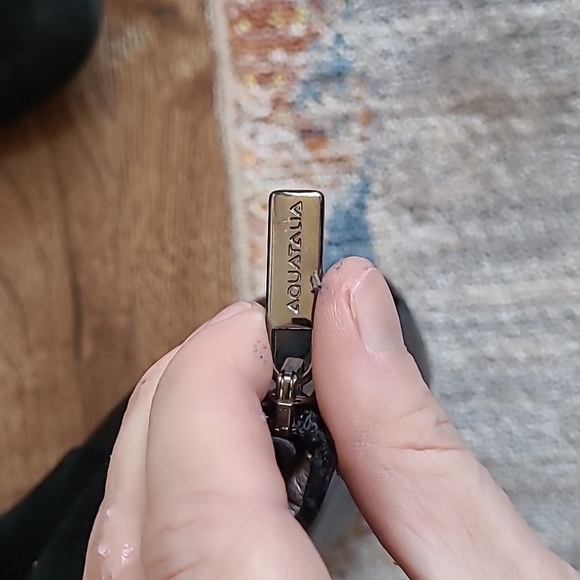 Aquatalia Suede and Leather Wedges - Picture 8 of 14